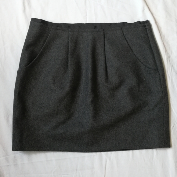 J. Crew wool mini skirt sz 0 - Picture 1 of 2